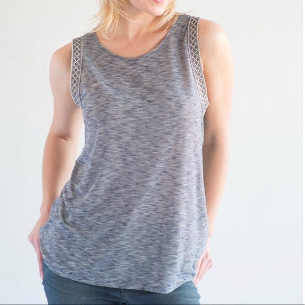 W5 Aztec Embroidered tank